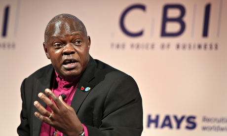 Dr John Sentamu, the Archbishop of York, speaks at the CBI annual conference