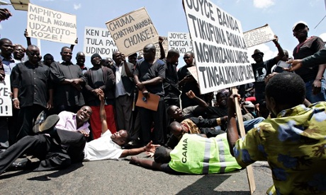 MDG : Malawi Corruption Government Economy : protest aagain corruption