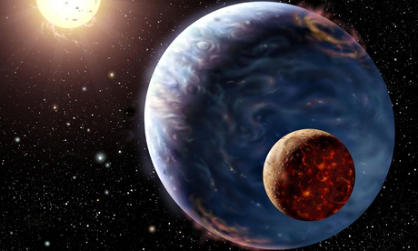 An artist's impression of a new planet