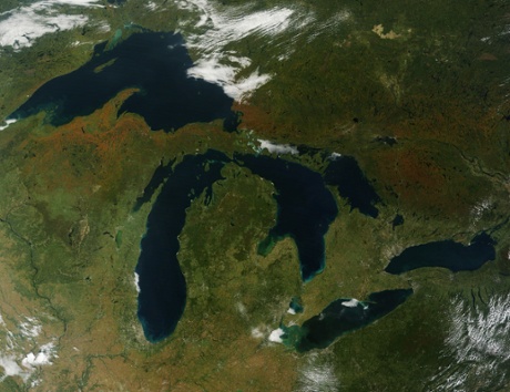 Fall colors around the Great Lakes