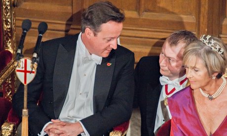 Prime Minister David Cameron Attends The Lord Mayor's Banquet