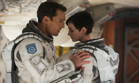 Matthew McConaughey and Anne Hathaway in Interstellar.