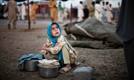 Girl in refugee camp, Pakistan