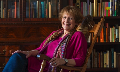 Wendy Cope at home in Cambridgeshire.