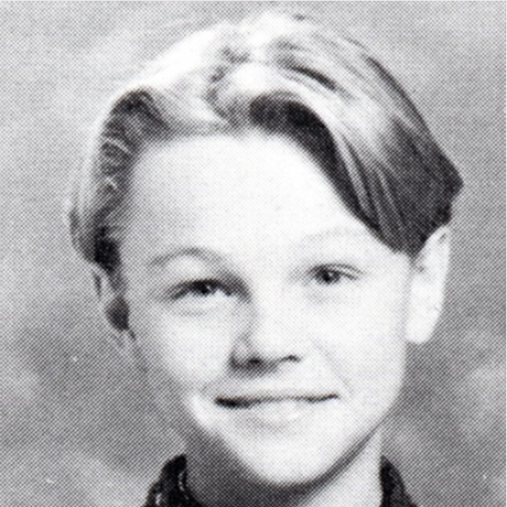Leonardo DiCaprio in 1991, as pictured in his high school yearbook.