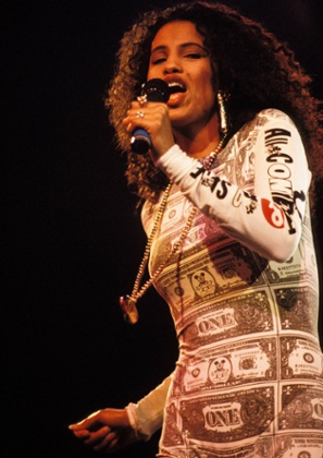 Neneh Cherry in the dollar bodysuit.