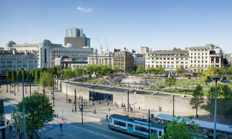 Manchester's 'concrete gardens'.