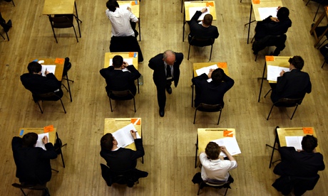 Pupils sitting exams