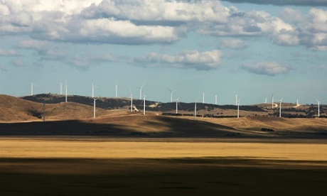 The Lake George Capital Wind Farm near Canberra, which Joe Hockey has called 'utterly offensive'.