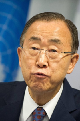 UN secretary general Ban Ki-moon