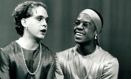 As You Like It with Tom Hollander as Celia and Adrian Lester as Rosalind, November 1991. Click here to see full picture.
