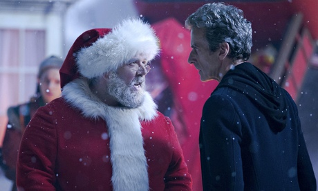 Nick Frost as Santa and Peter Capaldi as the Doctor