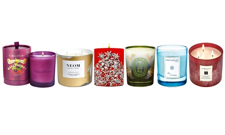festive scented candles