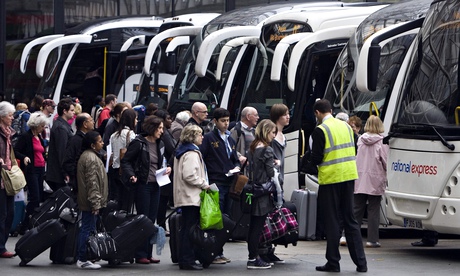 Coaches at Victoria Coach Station