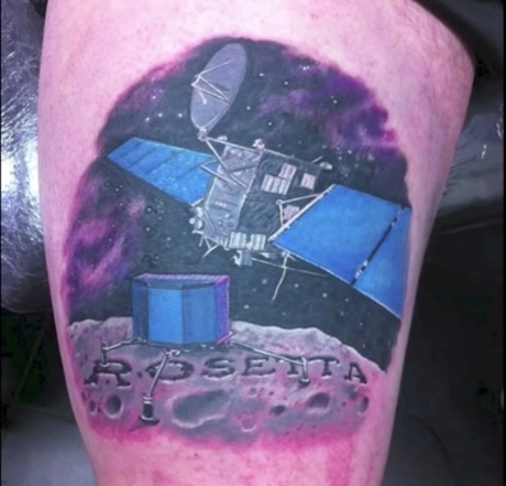 Matt Taylor's Rosetta tattoo