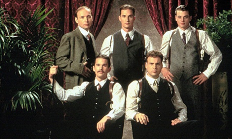 Brentwood Glasscock (Dwight Yoakam), Willis Newton (Matthew McConaughey), Joe Newton (Skeet Ulrich), Jess Newton (Ethan Hawke) and Dock Newton (Vincent D'Onofrio)