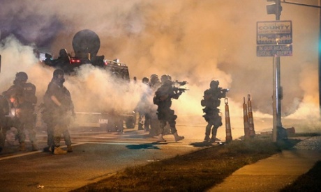 Police in Ferguson 