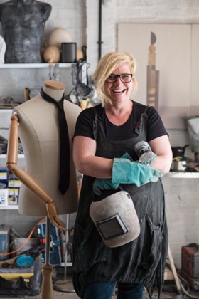 Beth Cullen in her studio