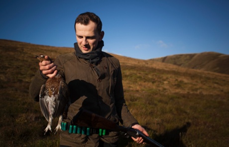 James Lowe of Lyle's London hunting game in Scotland.