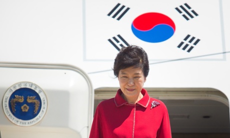 South Korea's president Park Geun-hye on her arrival in Brisbane for the G20 Summit.