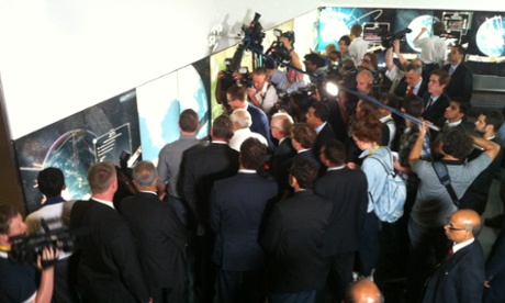 Indian prime minister Narendra Modi visits Queensland University of Technology.