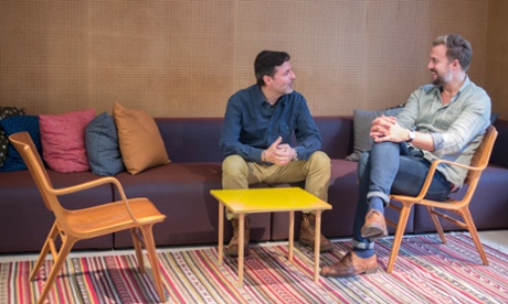 Designers Stefan Hattenbach and Jesper Robinell who created the Sweden Sans font