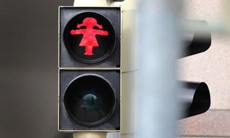 A red version of the female symbol