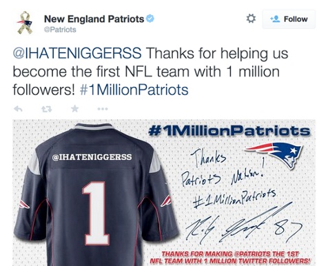 Patriots tweet