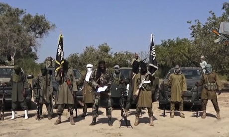 Boko Haram's Abubakar Shekau delivering a speech