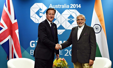 David Cameron and Narendra Modi