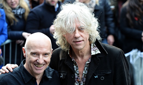 Midge Ure and Bob Geldof arrive to record the Band Aid 30 single in London