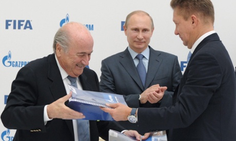 Gazprom become an official Fifa partner, 2013.