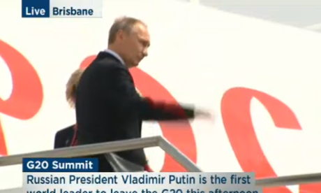 Putin departs