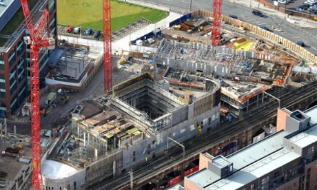 Home: the Art and Culture House under construction in March.