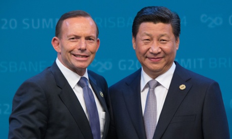 Australia's Prime Minister Tony Abbott officially welcomes China's President Xi Jinping to the G20 Leader's Summit in Brisbane.