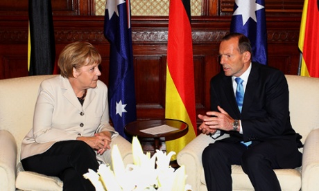 Angela Merkel and Tony Abbott