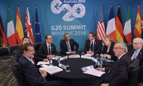 Various leaders at the G20 summit