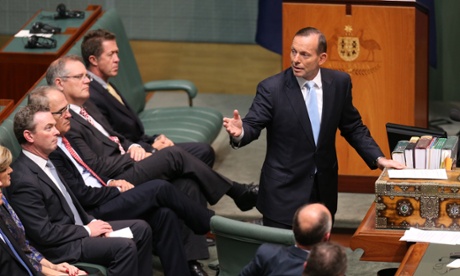 Prime Minister Tony Abbott addresses a special joint sitting of the house for the President of the Peoples Republic of China Mr Xi Jinping Parliament House Canberra this afternoon, Monday 17th November 2014.