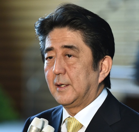 Japanese Prime Minister Shinzo Abe.