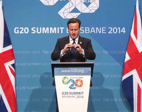 British Prime Minister David Cameron.