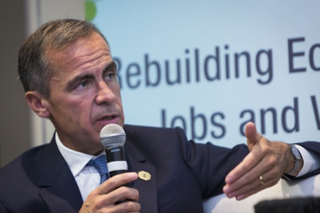 The governor of the Bank of England, Mark Carney.