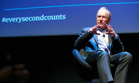Sir Tim Berners-Lee speaking at the Every Second Counts Forum.