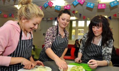 Teenagers at a youth club, West Yorkshire