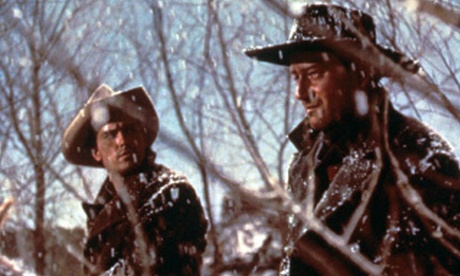 Jeffrey Hunter and John Wayne in The Searchers