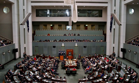 China's President Xi Jinping speaks at Parliament House in Canberra