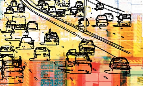 Abstract image of traffic