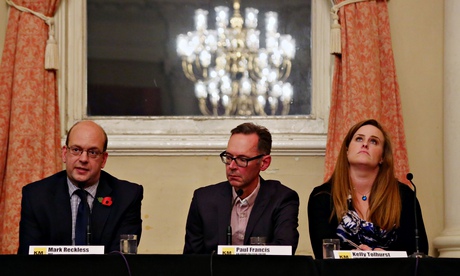 Kelly Tolhurst, Tory candidate in Rochester and Strood byelection, with Ukip rival Mark Reckless