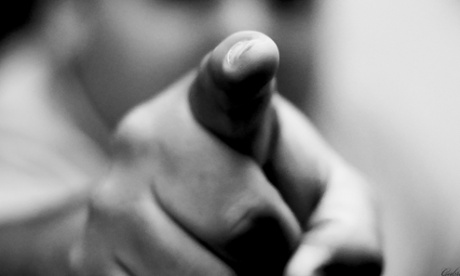 finger pointing