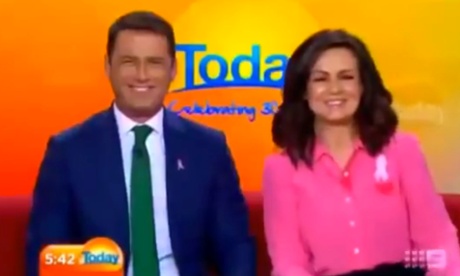 Karl Stefanovic with co-host Lisa Wilkinson.