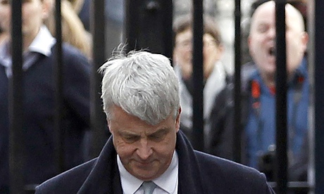 Britain's Health Secretary Andrew Lansley arrives in Downing Street 